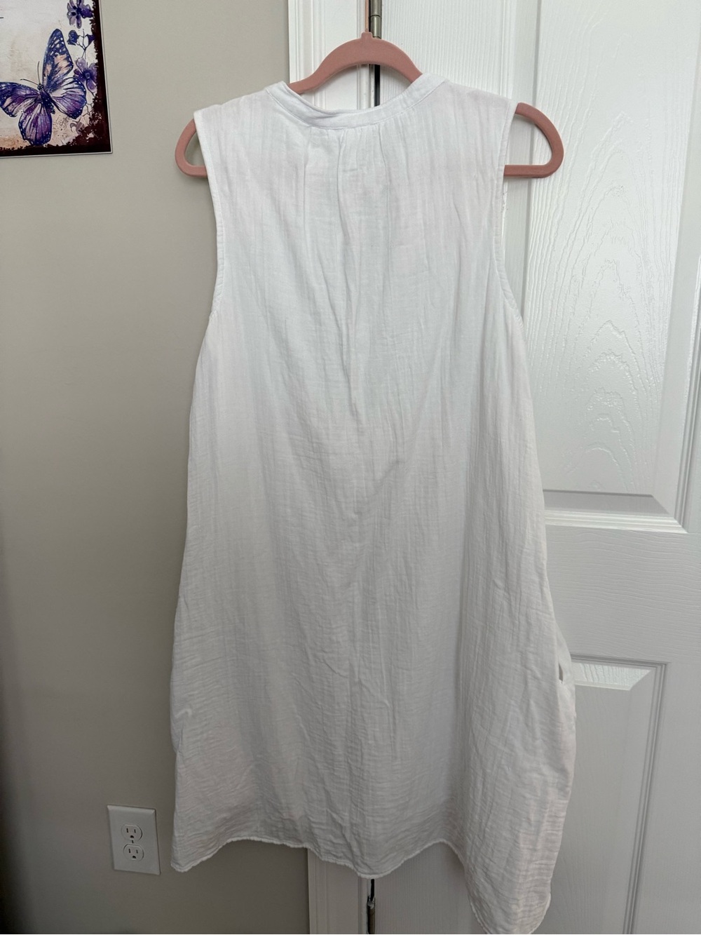 Time and Tru White Sleeveless Tunic Dress - Picture 3 of 3